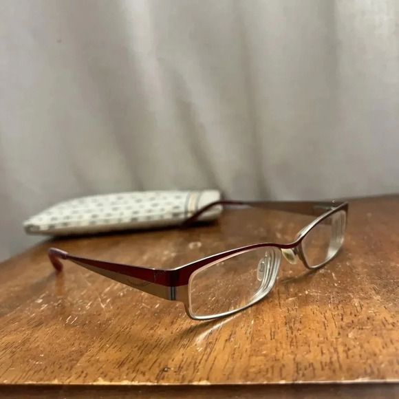 Levi Strauss Eyeglasses Frames LS4003 Red Red‎ Rectangular Full Rim 50-15-135 - Picture 7 of 8